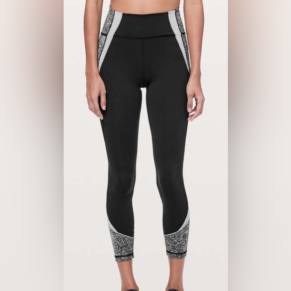 Lululemon in movement womens activewear tights/leggings Sz 2 - Picture 1 of 9